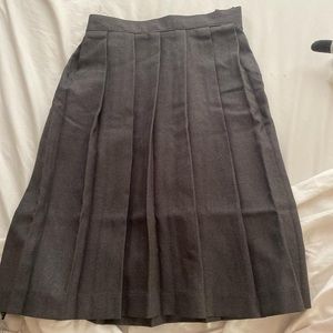 Gray Knee-Length Skirt